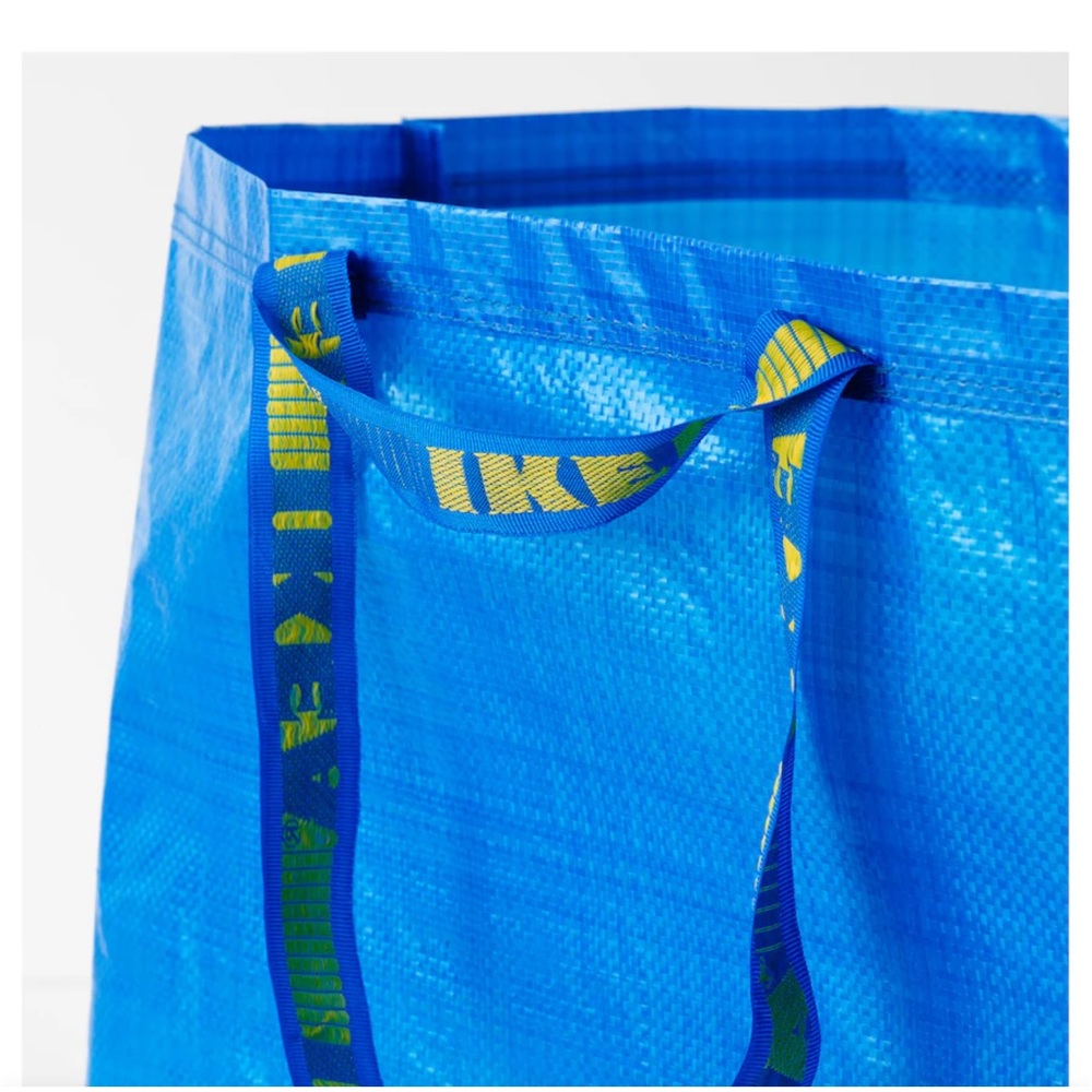 IKEA 2 FRAKTA extra Large BLUE Shopping Tote Bags NEW - Picture 4 of 6